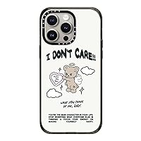 CASETiFY Impact iPhone 15 Pro Max Case [4X Military Grade Drop Tested / 8.2ft Drop Protection/Compatible with Magsafe] - Cute Prints - Angel Bear - Clear Black