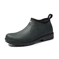 Men's Versatile Short Rain Boots Outdoor Waterproof Non-Slip Rubber Kitchen,Fishing/Car Wash Work Shoes