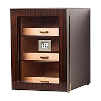 High-Grade Humidor, Cestorage Case, Cigar Boxs, Solid Cigar Box, Cigar Cabinet, with Hot Film Tempered Glass, Moisturizicigar Box Cigar Maintenance Box Cigar Sealed Box
