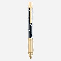 Sensa METRO Classic Retractable Ballpoint Pen (GOLD Piano Black Swirl)