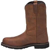 JUSTIN Men's Wyoming Waterproof Western Work Boot Steel Toe Brown 11.5 D(M) US