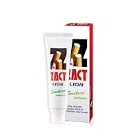ZACT (Red) 160g.1 bulb of Toothpaste for Smokers. Makes Teeth Clean and Bright and Also Gentle on Tooth Enamel, reducing Bad Breath, Cigarette Smell, Fresh Breath