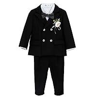 Boys' Double Breasted Buttons Suit Three Pieces Peak Lapel Casual Dinner Homecoming Tuxedos