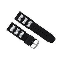 Ewatchparts 26MM RUBBER WATCH BAND STRAP COMPATIBLE WITH INVICTA EXCURSION 18202 1805 1845 1959 BLACK