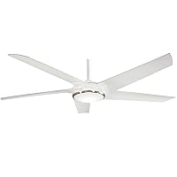 MINKA-AIRE F617L-WHF Raptor 60 Inch Ceiling Fan with Integrated LED Light Kit in Flat White Finish