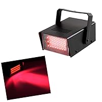 Mini Red Strobe Stage Light Dance Strobe Lights with Super Bright 24 LEDs Adjustable Speed Flash Party Lighting Best for Home Room Parties Kids Birthday Halloween Christmas Wedding Show Club Pub