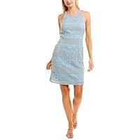 Adrianna Papell Women's Striped Lace A-line Dress