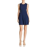 Elizabeth and James Womens Ribbed Fit & Flare Dress
