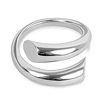 Womens Open Simple Chunky Ring,Adjustable S925 Sterling Silver Fashion Thumb Index Finger Ring Jewelry for Women Girls
