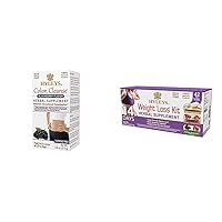 Colon Cleanse BlackBerry (1 Pack) and Hyleys 14 Day Weight Loss Tea - 42 Tea Bags (1 Pack)