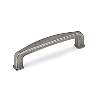 Richelieu Hardware BP81092142 Charlemagne Collection 3 25/32 in (96 mm) Center Pewter Transitional Cabinet Pull, 3.8