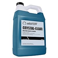 CRYSTAL-CLEAR VOC-Free Glass Cleaner 1 Gallon - Ultra-Concentrated, Eco-Friendly, Streak-Free Finish | Versatile Use for 40:1 Dilution | Perfectly Safe for Auto, Home, Garage & Beyond
