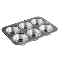 Nordic Ware Naturals Ovenware Compact Muffin Pan, Silver