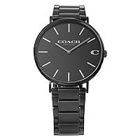 Coach Men's Wristwatch, Quartz and Water Resistant for Everyday Life