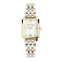 Larsson & Jennings Boyfriend Mini Classic Mixed Gold, Wrist Watch, Classic, Contemporary Watches for Men and Women, Water Resistant with Link Bracelet Band, 31 MM, LI-Batt Inc.