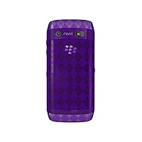Amzer Luxe Argyle Skin Case for BlackBerry Pearl 9100 - Purple