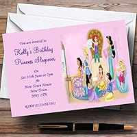 Princess Sleepover Slumber Makeover Personalized Party Invitations