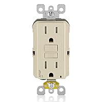 Dual-Function AFCI/GFCI Outlet, 15 Amp, Self Test, Tamper-Resistant with LED Indicator Light, Protection from Both Electrical Shock and Electrical Fires in One Device, AGTR1-T, Light Almond