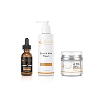 ML Delicate Beauty - All Natural Face Cream and Serum with Hyaluronic, Gentle Skincare for Men and Women with Squalane, Stretch Marks Removal Cream, Belly Butter and Scar Cream, for All Skin Types