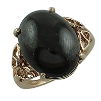 Carillon 19.53 Carat Star Garnet Oval Shape Natural Non-Treated Gemstone 14K Rose Gold Ring Engagement Jewelry for Women & Men