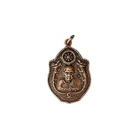 LP Moon Monk Buddha Thai Amulet Protection Talisman Pendant Necklace Protection Lucky Gift, Brown