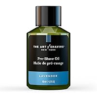 Pre Shave Beard Oil for Men, Protects Against Irritation and Razor Burn, Clinically Tested for Sensitive Skin, Lavender, 2 Oz