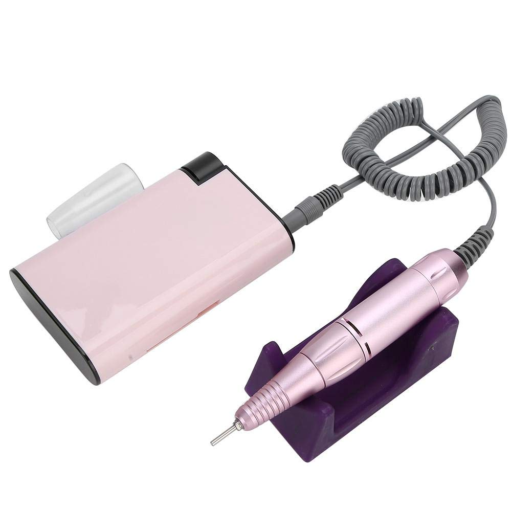 Nail Drill Machine, 30000RPM Portable Rechargeable Electric Nail Drill Manicure Grinding Machine for Grinding Polishing Nail Art Accessory for Nail...