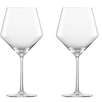 ZWIESEL GLAS M122322 Wine Glass, Pure for Red Wine (Burgundy) Burgundy, Set of 2, Machine Made