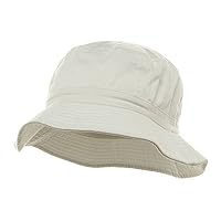 Pigment Dyed Bucket Hat-White W12S43E - Size: M/L