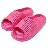EGEN New Bitter Melon Slippers Men Women Solid Color Wave Pattern Fashion Outdoor Fish Mouth Eva Slippers