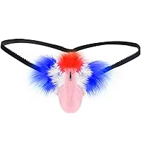 Aiung Men's Novelty Thongs Funny T-Back G-String Pouch Thong Underwear Gag Gifts