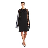 R&M Richards Womens Plus Chiffon Embellished Cocktail and Party Dress