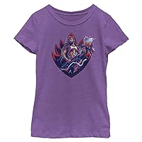 Marvel Love & Thunder Guardian Thor Badge Girls Short Sleeve Tee Shirt