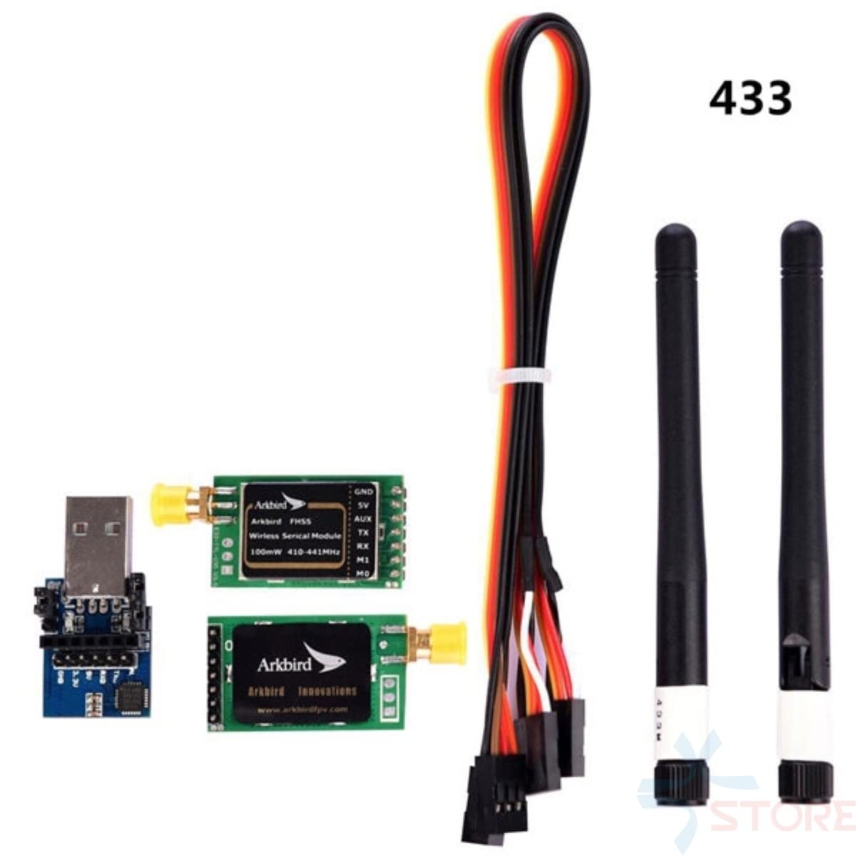 Ground Control Station 433MHz 433 Serial Module 100mW RC Aircraft Data Transmission Module