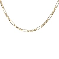 Carissima Gold Women's 18ct Yellow Gold Hollow Figabelcher Albert Necklace/Bracelet