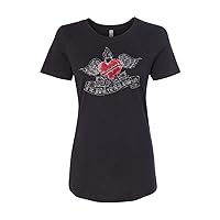 Metal Mulisha Womens Sacred Heart T-Shirt, Black, X-Large