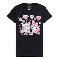 Women's Sanrio Hello Kitty and Friends My Melody and Kuromi Slumber Party T-Shirt