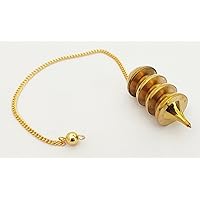 Osiris Brass Pendulum Metal Pendulum Healing Dowsing Metaphysical Spiritual Answers Queries Divination Speech Therapy Pendant