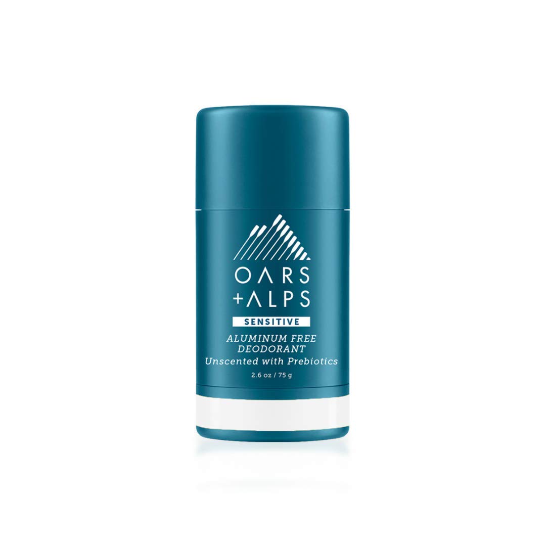 Oars + Alps Aluminum Free Deodorant for Men and Women, Dermatologist Tested and for Sensitive Skin, Travel Size, Unscented, 1 Pack, 2.6 Oz
