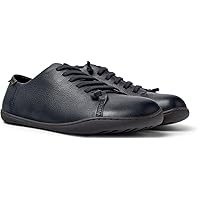 CAMPER(カンペール) Men's Flat Leather Sneakers, Peukami, Navy_T98, 25.0 cm