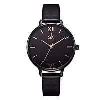 Simplicity Creative Women Watch Genuine Leather Elegant Women Watches Ladies Business Wristwatch