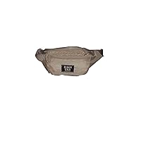 Fanny Pack Large Triple Compartment, Waist Bag, Durable Nylon Made in USA. (Beige)