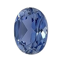 Lab Grown Ceylon Light Blue Sapphire - Oval Cut - AAA Quality from 8x6mm - 10x8mm