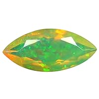 1.56 ct Marquise (14 x 6 mm) Un-Heated Ethiopia Rainbow Opal Loose Gemstone