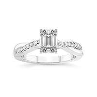 FRIENDLY DIAMONDS 1 Carat - 5 carat | IGI Certified Lab Grown Diamond Engagement Ring | 14K Or 18K in White, Yellow Or Rose Gold |Twisted Vine Lab Diamond Ring | FG-VS1-VS2 Quality