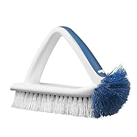 Unger 2-in-1 Bath & Tile Scrubber Brush Tool – Crevice Cleaning Brush, Cleaning Supplies, Great for Tile, Bathtubs & Showers