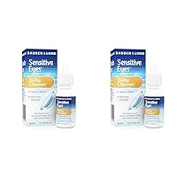Contact Lens Solution, for Cleaning and Removing Deposits from Soft Contact Lenses, Daily Lens Cleaner, 1 Fl Oz (Pack of 2)