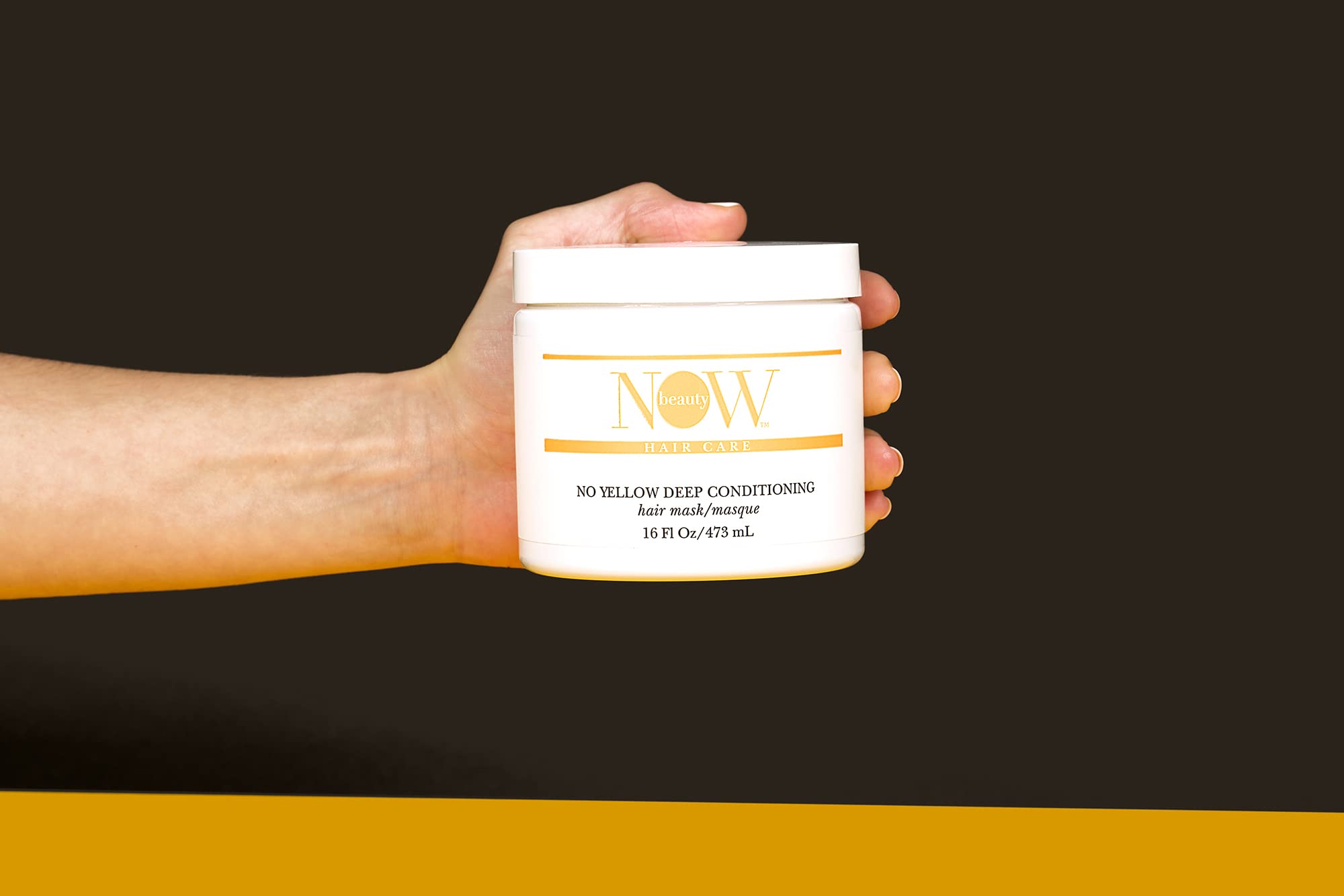 NOW BEAUTY The Ultra Hydrating No Yellow Hair Mask -Conditioning, Repairing Purple Mask Treatment - Reduces Brassiness In Natural Blonde Or Color-Treated Hair - Paraben And Sulfate Free - 16 Oz