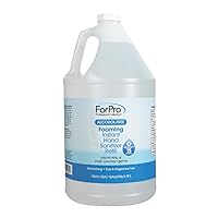ForPro Professional Collection Alcohol-Free Foaming Instant Hand Sanitizer, Moisturizing, Dye and Fragrance Free Sanitizer, 1 Gallon Refill