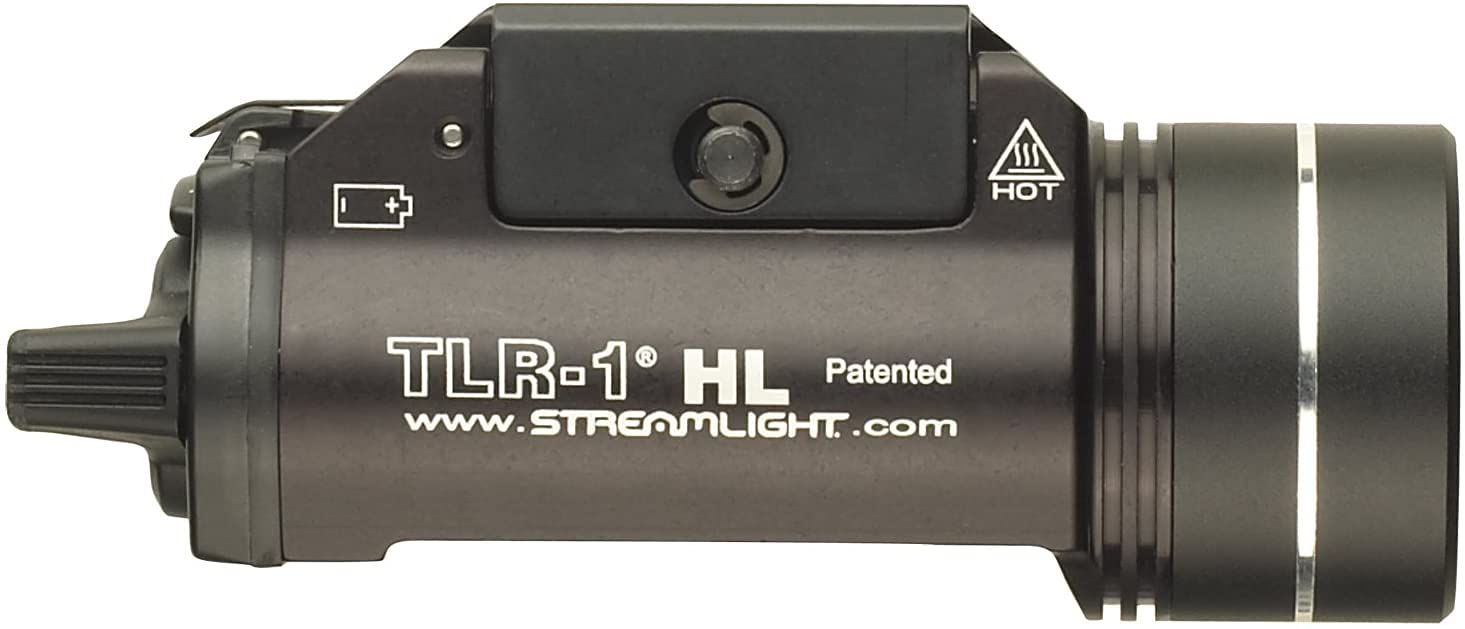 Streamlight 69260 TLR-1 HL 1000-Lumen Weapon Light with Rail Locating Keys and Lithium Batteries, Box, Black